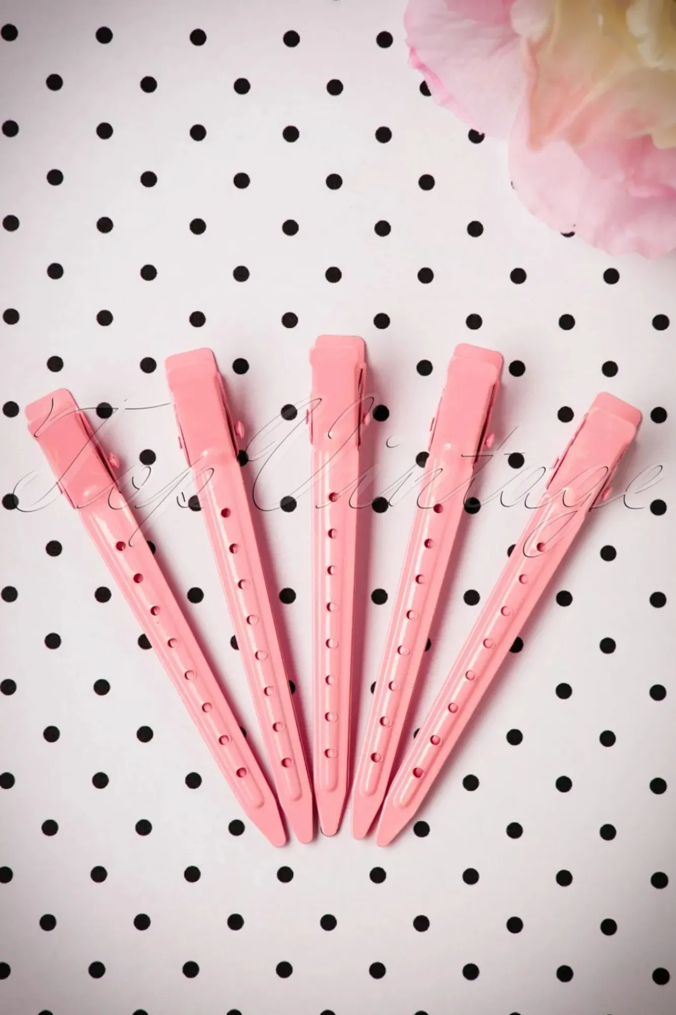 Hot Lauren Rennells Vintage Hairstyling: Hollywood Duckbill Clipettes In Pink