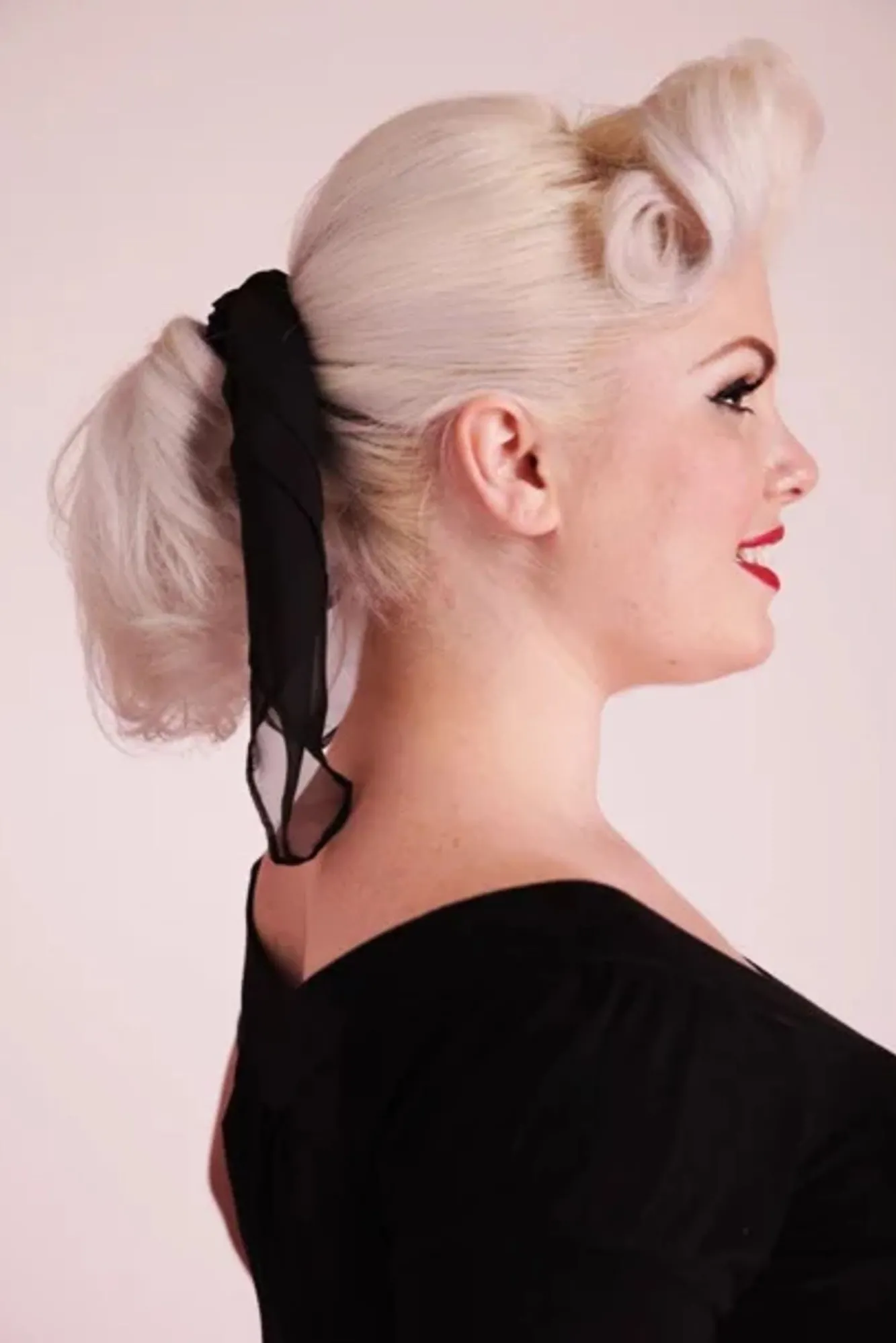 Flash Sale ZaZoo Vintage Retro Haarschal In Schwarz