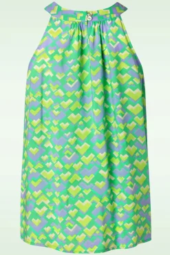 Clearance King Louie Virna Cocktail Top In Simply Grun