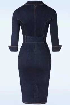 Fashion Rock-a-Booty Vivacious Etuikleid In Blau