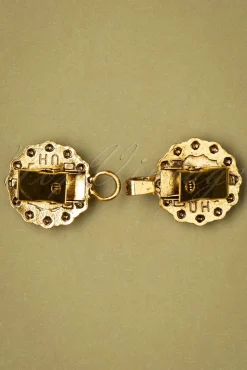 Shop Urban Hippies Westenclips In Gold Und Perle