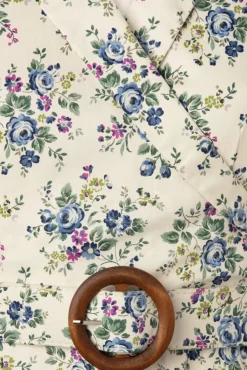 Flash Sale Banned Retro Wild Flower Swing Kleid In Off White