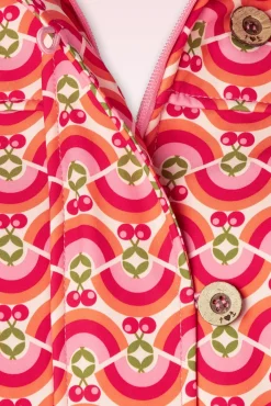 Clearance Blutsgeschwister Wild Weather Jacke In Friendly Rainbows And Cherries