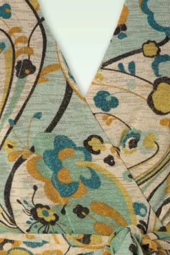 Fashion King Louie Zita Jumpsuit Frenzy In Dusty Turkis